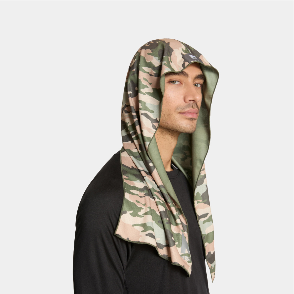 【Mission】美國水冷瞬涼連帽運動巾- Hoodie Towels 叢林迷彩