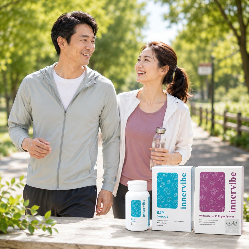 【行動舒適組】innervibe裡好 關健動能膠囊  rTG型頂級高濃度魚油軟膠囊