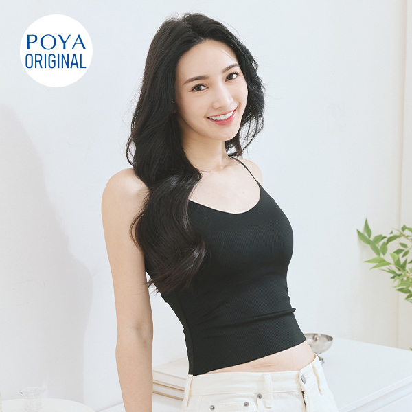 POYA COZY-冰絲細肩無痕短版背心-多款任選