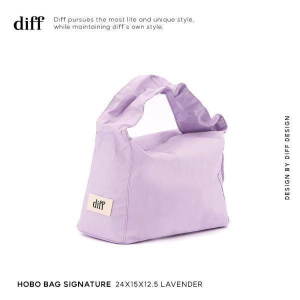 【韓國diff】1件9折/2件79折★Hobo包 Bag Signature 側肩包 lavender-薰衣草紫