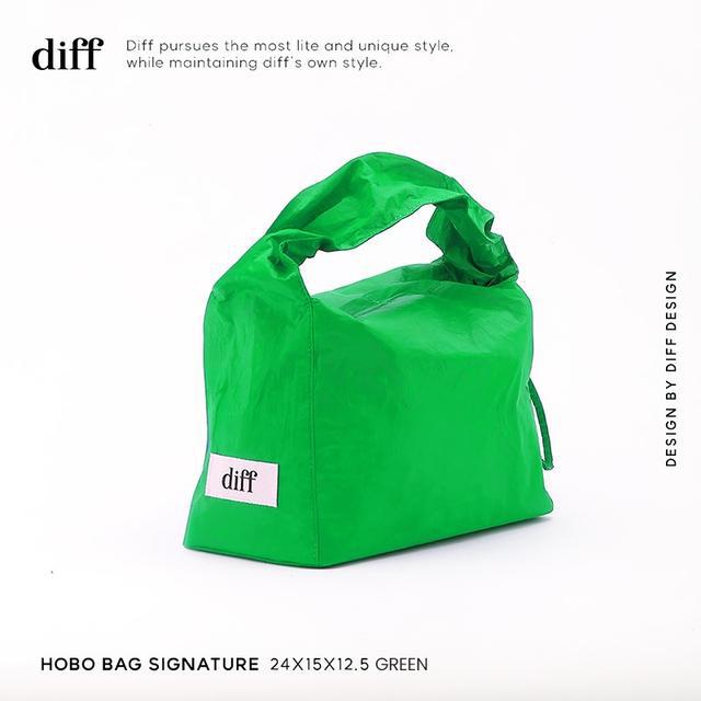 【韓國diff】1件9折/2件79折★Hobo包 Bag Signature 側肩包 green-綠色