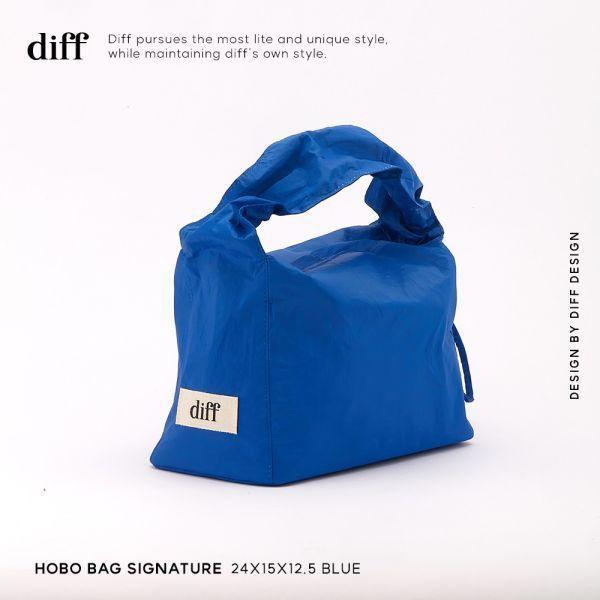 【韓國diff】1件9折/2件79折★Hobo包 Bag Signature neon 側肩包 blue-藍色