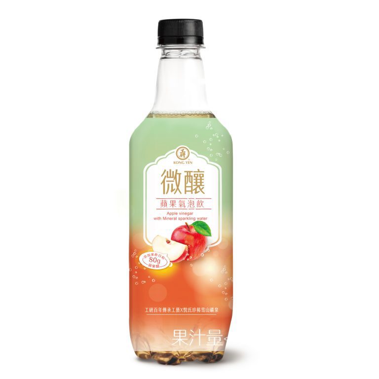 【工研】微釀蘋果氣泡飲520ml