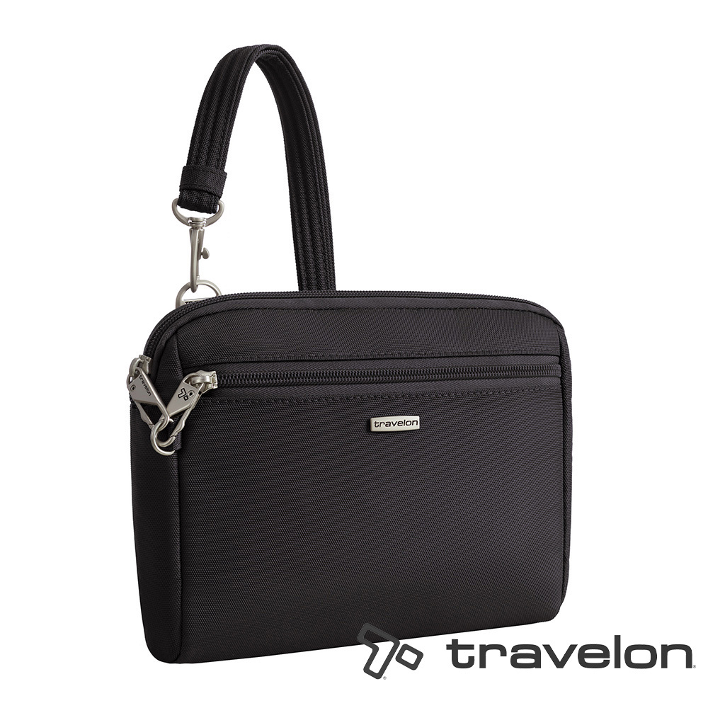 【Travelon美國防盜包】CLASSIC腰/斜背兩用包(TL-43227N炭黑)