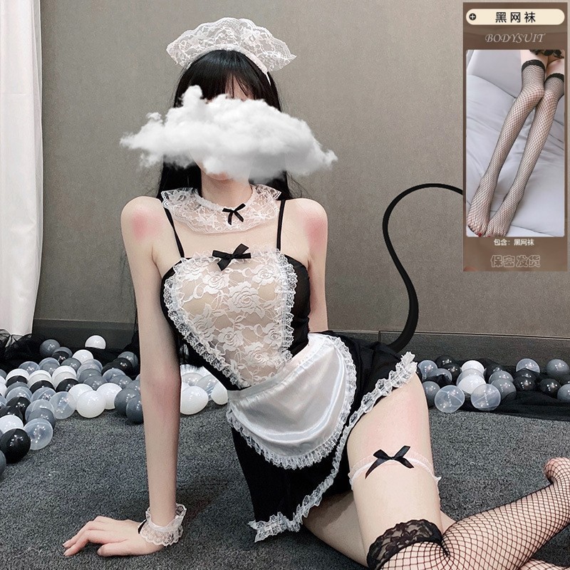 𝐅𝐀𝐂𝐄𝐬𝐭𝐲𝐥𝐞 性感女僕情趣內衣 女僕制服 純慾女僕裝 免脫透明蕾絲女僕圍裙髮箍網襪 角色扮演 cosplay 性感俏女僕 誘惑睡衣 誘惑內衣 水手服 兔女郎 成人睡衣 情趣睡衣 女僕睡衣