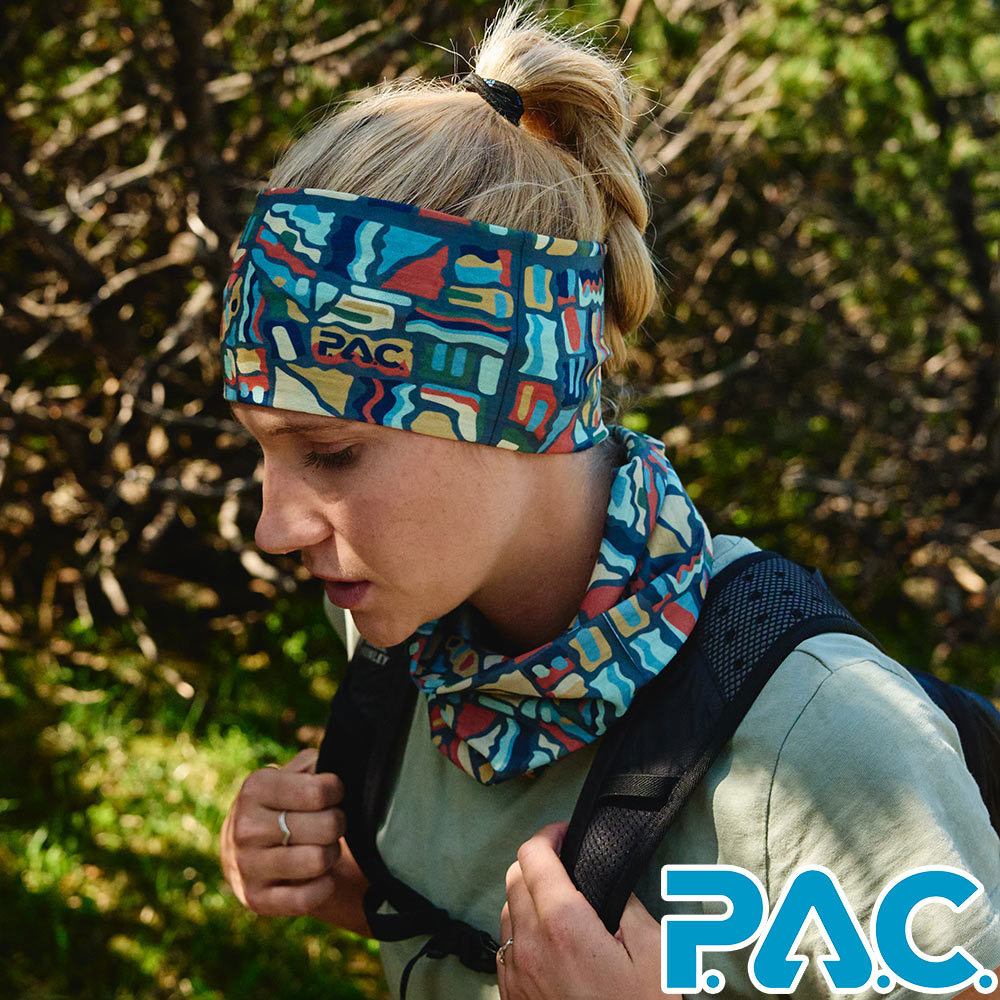 【PAC 德國】透氣快乾防蚊頭巾(PAC8909022攀岩拼圖/透氣頭巾/無縫頭巾/快乾頭巾)