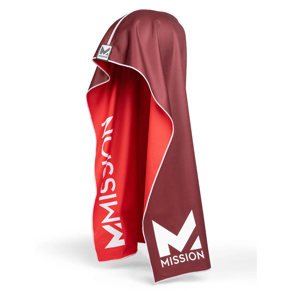 【Mission】美國雙面水冷瞬涼連帽運動巾 - R-Hoodie 赤焰酒