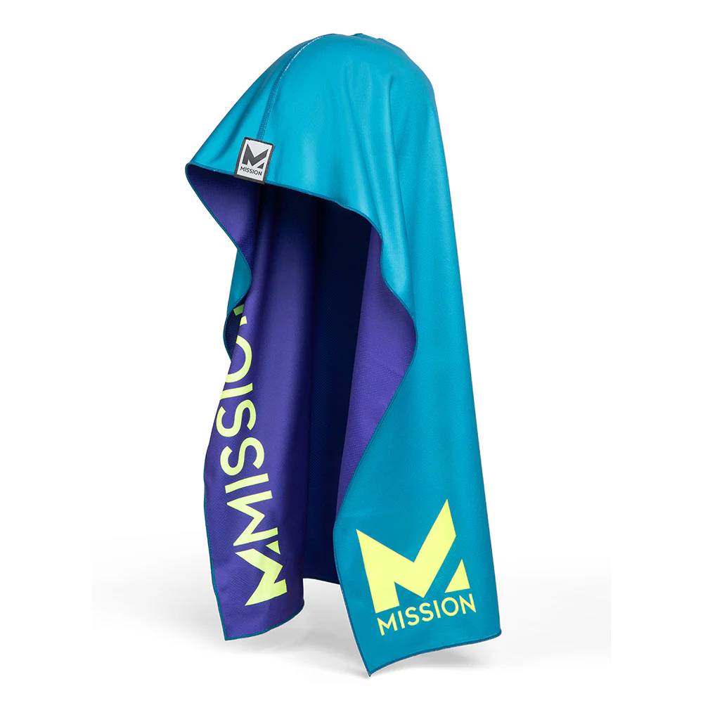 【Mission】美國雙面水冷瞬涼連帽運動巾 - R-Hoodie 電光紫