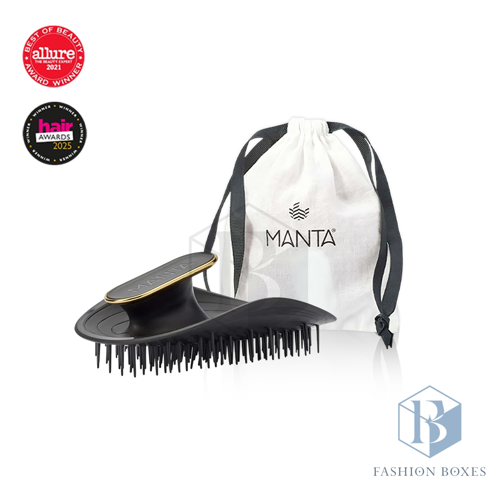 MANTA BRUSH 英國 髮肌健康梳（黑色）