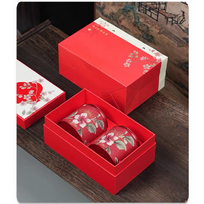 【洺盛農場】★2026中秋禮盒★富貴紅禮盒(清香烏龍茶80g+臺灣炭焙烏龍茶80g)