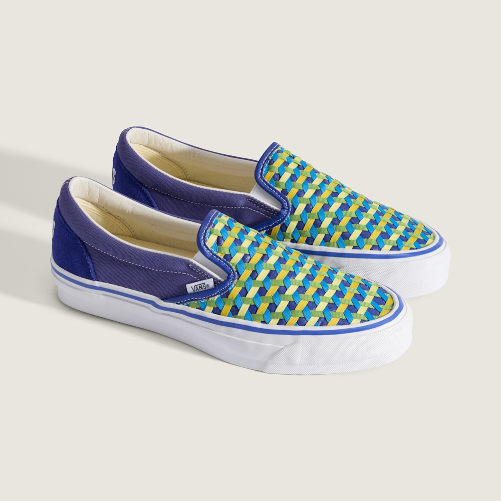 Vans x COSTS Premium LX Classic Slip-On 98 藍色滑板鞋