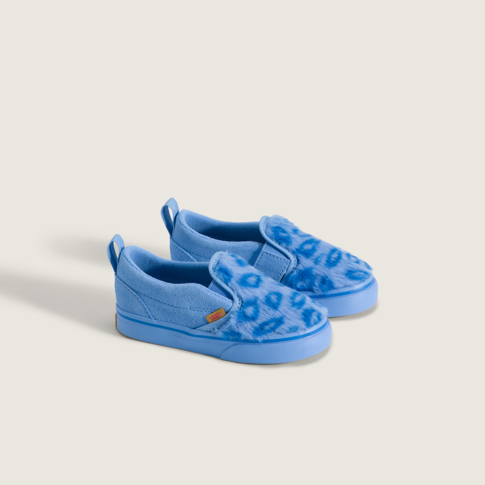 Vans x KPop Demon Hunters 獵魔女團 Slip-On V 小童款藍色滑板鞋