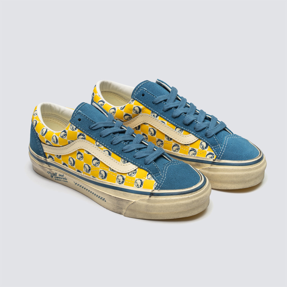 Artist Collection - DIMOO WORLD Premium LX Old Skool 36 藍色/黃色滑板鞋