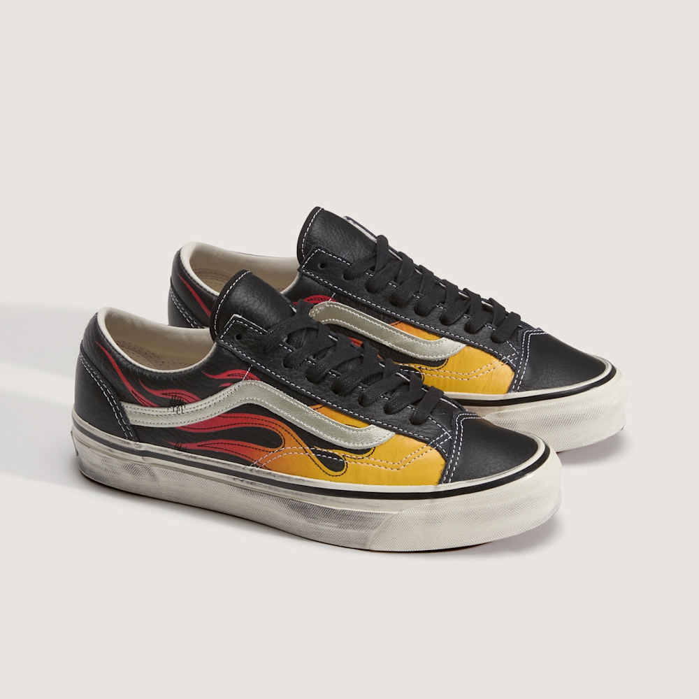 Premium LX Old Skool 36 火焰黑色滑板鞋