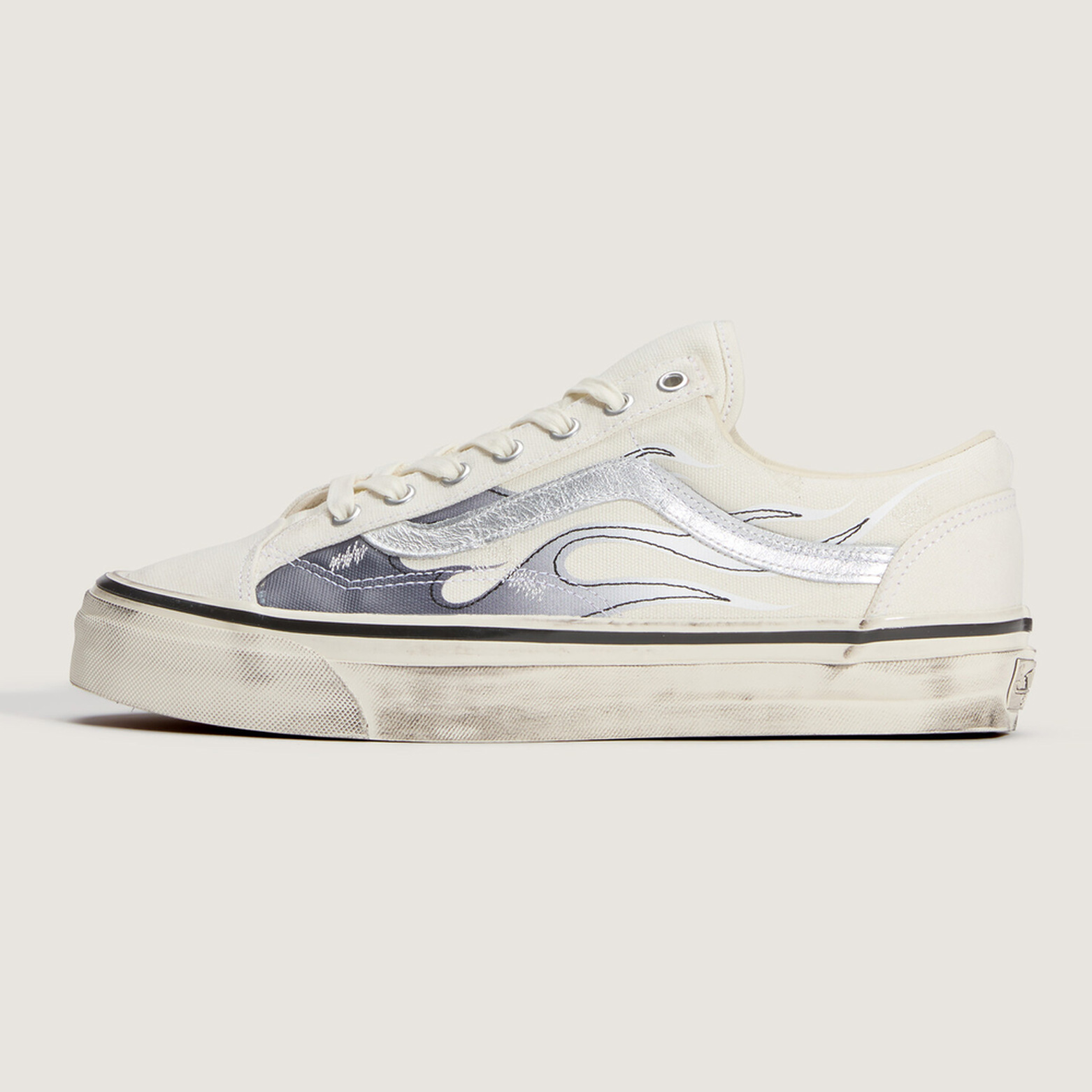 Premium LX Old Skool 36 火焰米白色滑板鞋