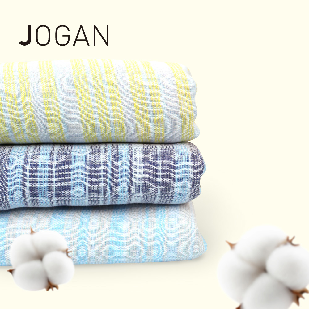 【現貨】JOGAN 日本彩條紗布毛圈大浴巾-(2入裝) C-SSKG-201-2