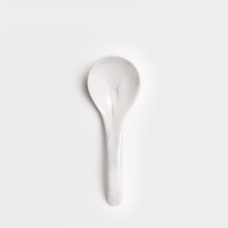 歐式 時尚大理石雲紋 12cm 釉下彩陶瓷湯匙｜單品