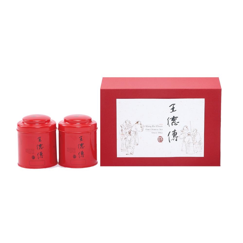 【HGT】凍頂烏龍100g/阿里山金萱100ｇ 台灣茶葉禮盒| 王德傳茶莊