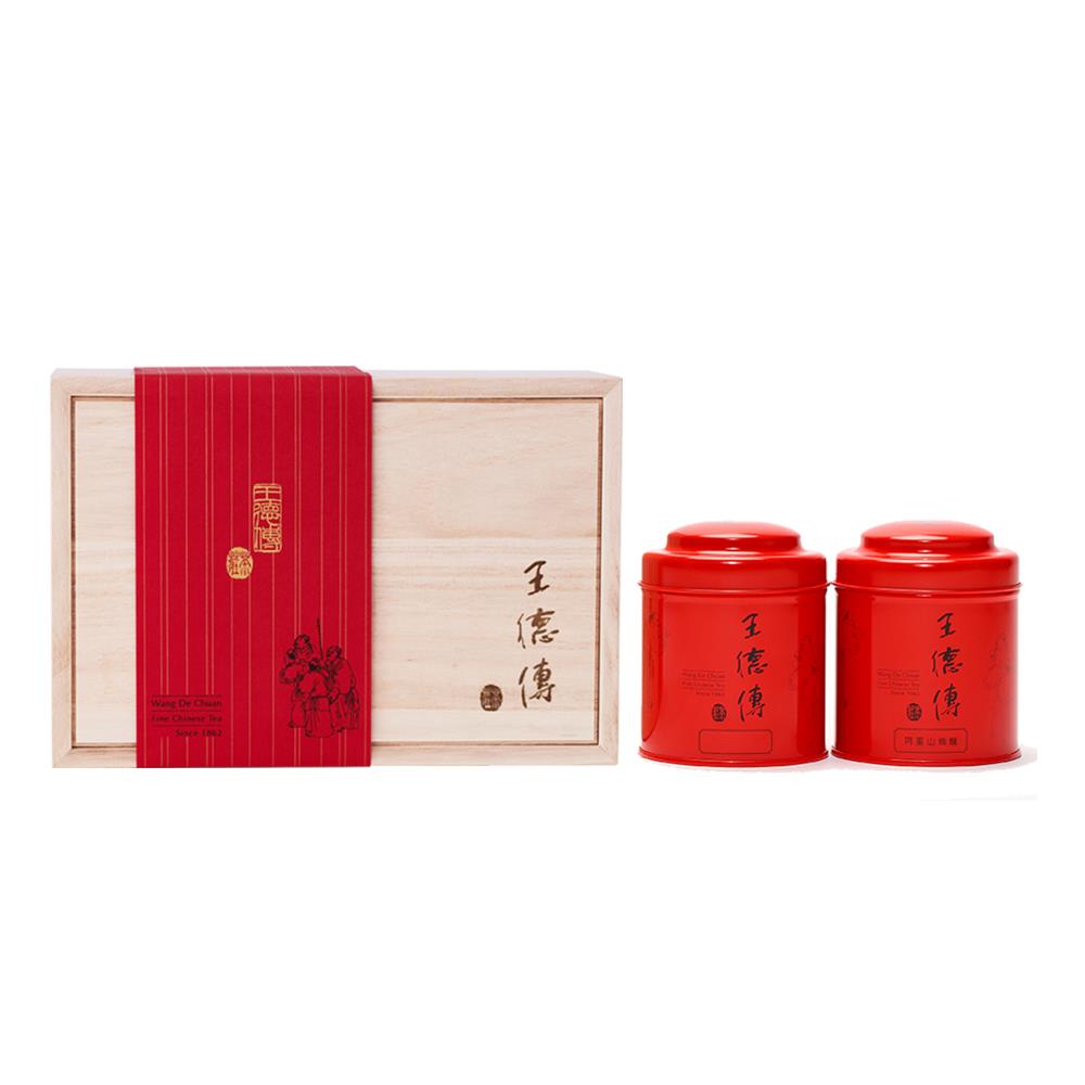 德傳梧桐木禮盒(阿里山烏龍100g+凍頂烏龍100g)