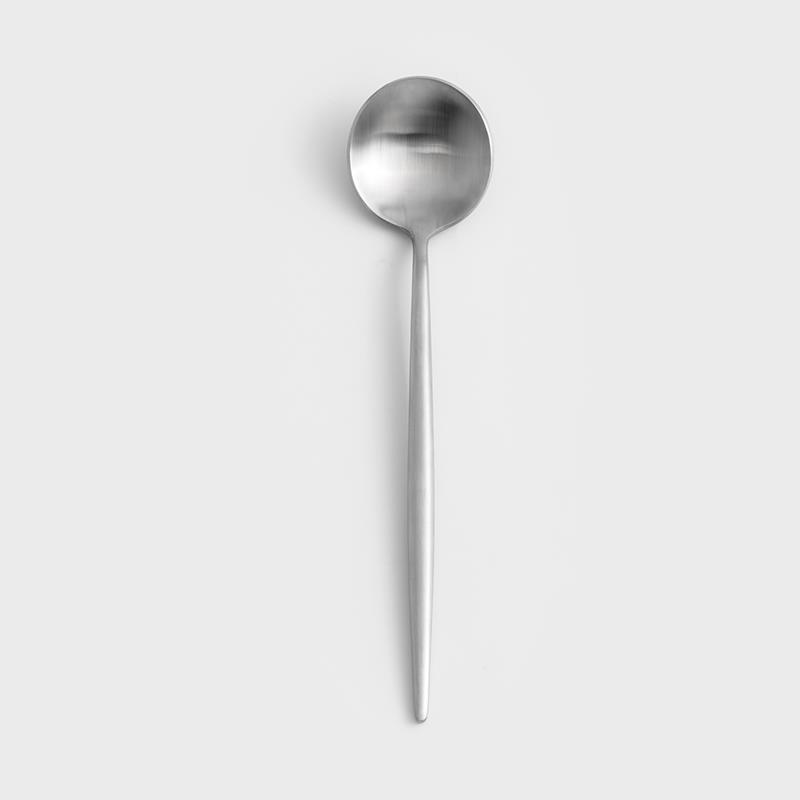 葡式 設計風潮 22cm 不銹鋼主餐匙│閃銀│單品