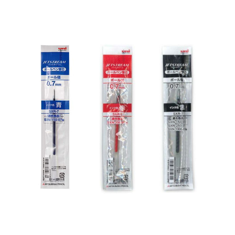 三菱 國民自動溜溜筆芯SXR-7-紅/黑/藍