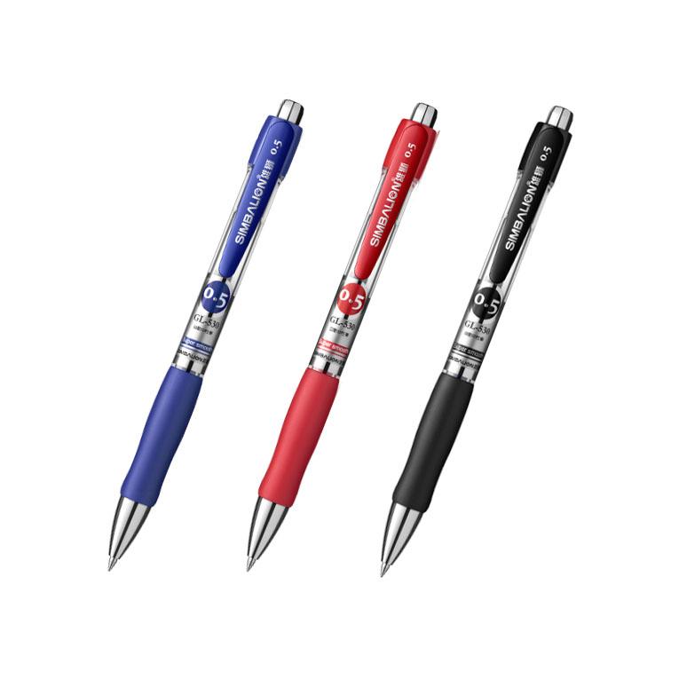 雄獅 自動中性筆GL-530 0.5mm-(紅/黑/藍)