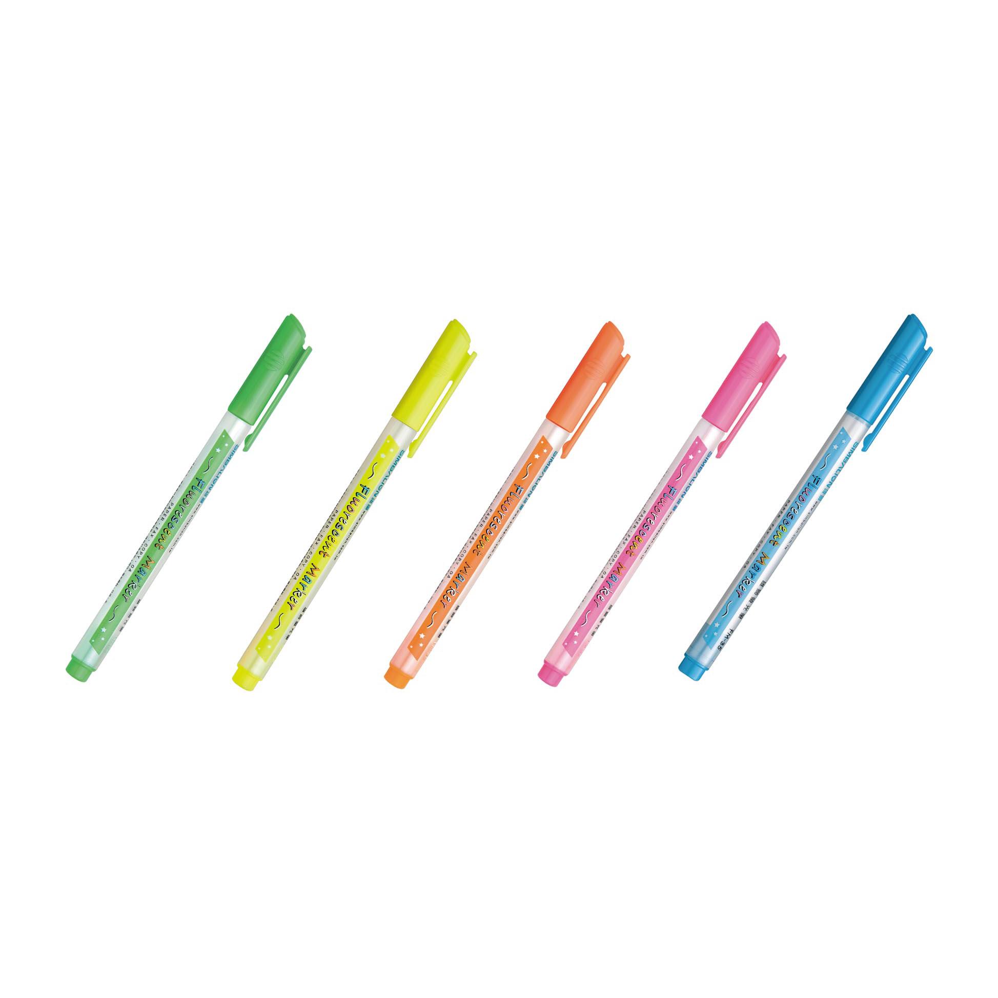 雄獅 單頭螢光筆FM-35