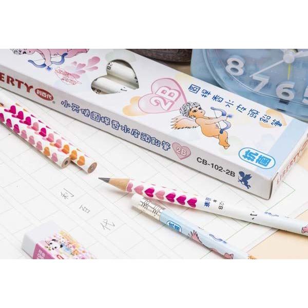 利百代 抗菌香水皮頭鉛筆CB102-2B (12支)