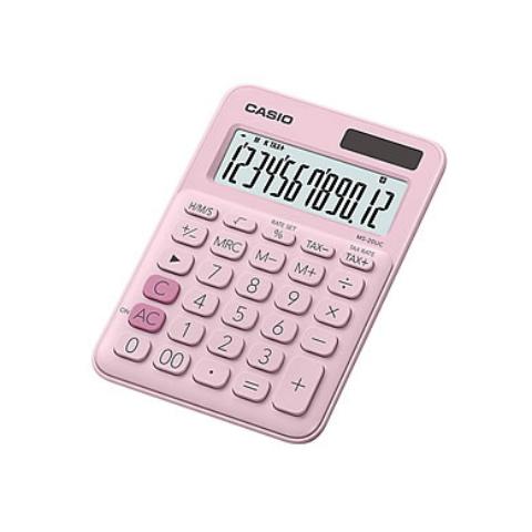 CASIO 卡西歐 甜心馬卡龍 計算機桌上型MS-20UC-PK-草莓粉