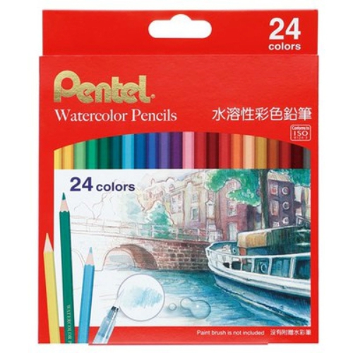 Pentel 水溶性紙盒色鉛筆CB9-24TW