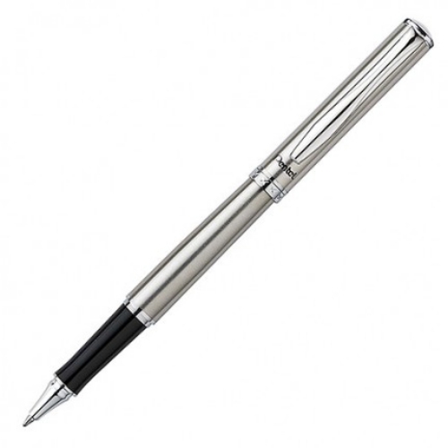 Pentel 金屬中性筆 K600-AT-銀桿 (刻字筆)