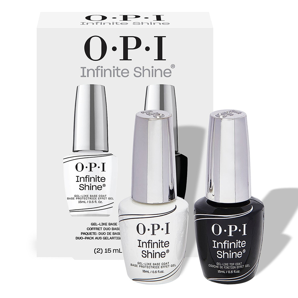 OPI 如膠似漆持久閃耀完美套組 ISP07 類光繚/小銀蓋 Base Coat + Top Coat