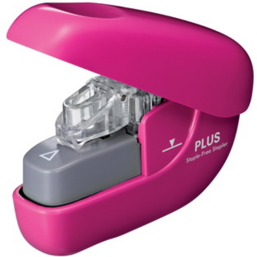 Plus SL-106NB 6枚無針訂書機 (粉)