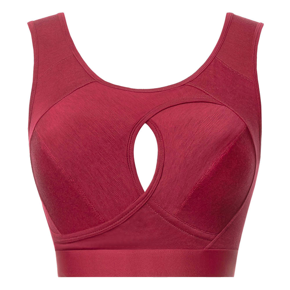 雙C防擴對策 吸濕排汗竹炭紗內衣-紅色