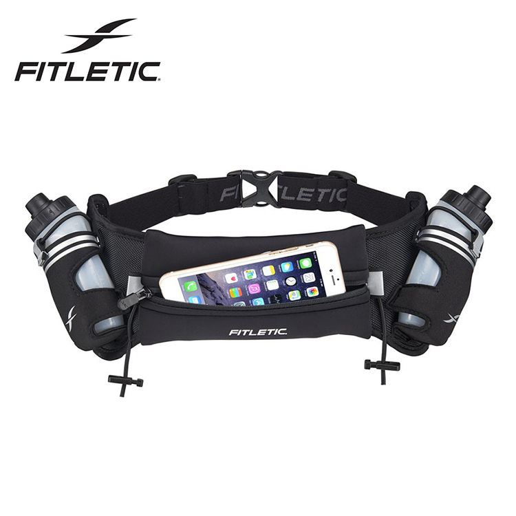 Fitletic Hydra 16oz Neoprene雙水壺腰包HD08 / 城市綠洲 (腰包、路跑、休閒、輕量、夜光、運動)