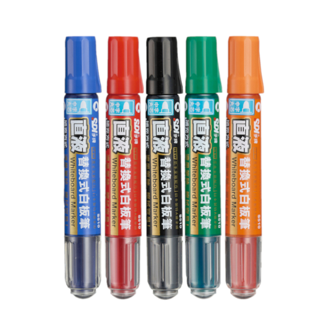 手牌SDI S510直液式白板筆-藍/紅/黑/綠/橘