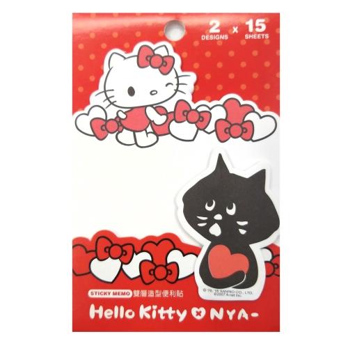 【雙十購物慶典限時優惠】Hello Kitty X NYA-雙層造型便利貼 SR-ME154