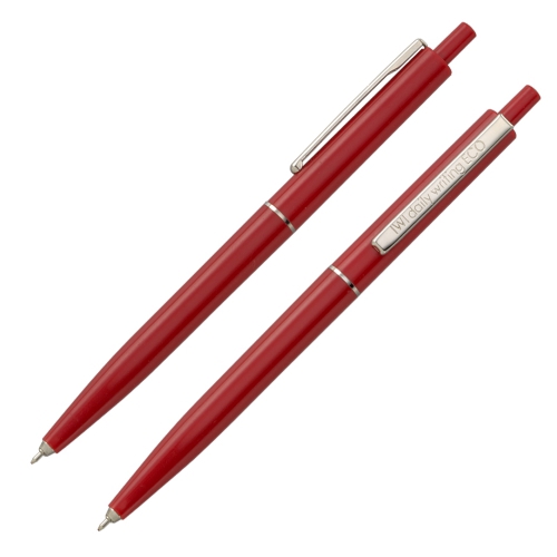 【IWI】Daily writing ECO塑膠原子筆0.5紅油10入