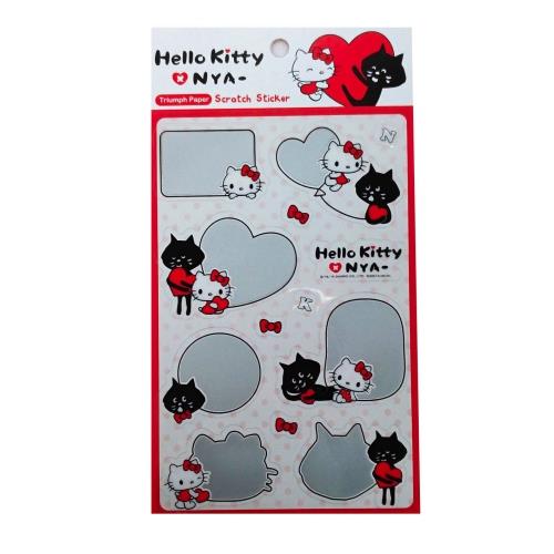【雙十購物慶典限時優惠】Hello Kitty x NYA-刮刮墨貼紙_ST272