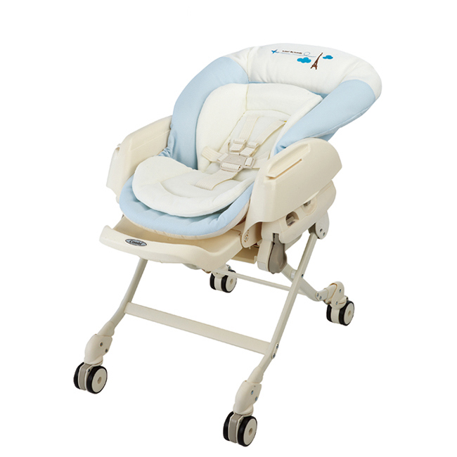 Letto電動安撫餐椅搖床 ST款 藍色巴黎
