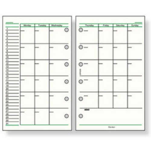 Raymay Davinci 達文西口袋尺寸萬用手冊月週期內頁