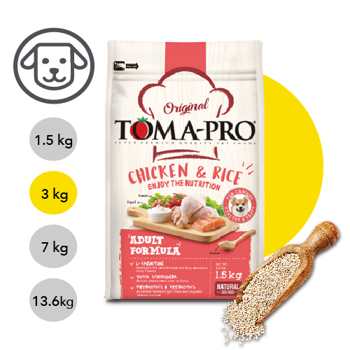 【優格】經典系列-成犬雞肉+米(高適口性配方) 3公斤(狗飼料)