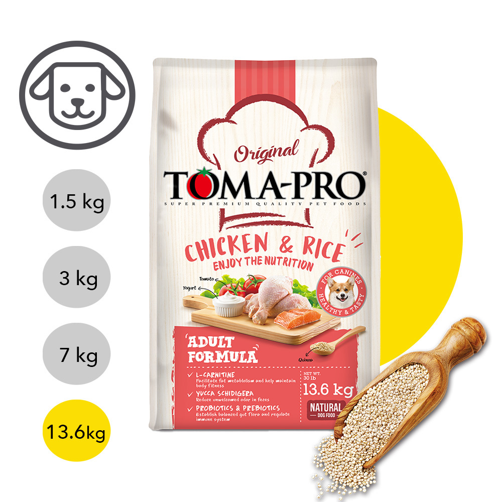 【優格】經典系列-成犬雞肉+米(高適口性配方) 13.6公斤(狗飼料)