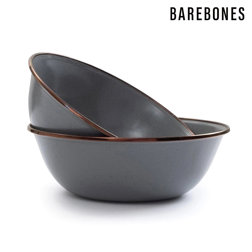 【任3件1111】【兩入一組】Barebones CKW-357 琺瑯碗組 Enamel Bowl (6") / 石灰色