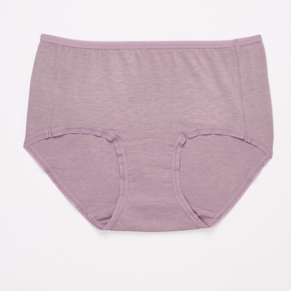 華歌爾-天絲竹炭M-LL 中腰三角褲(紫)