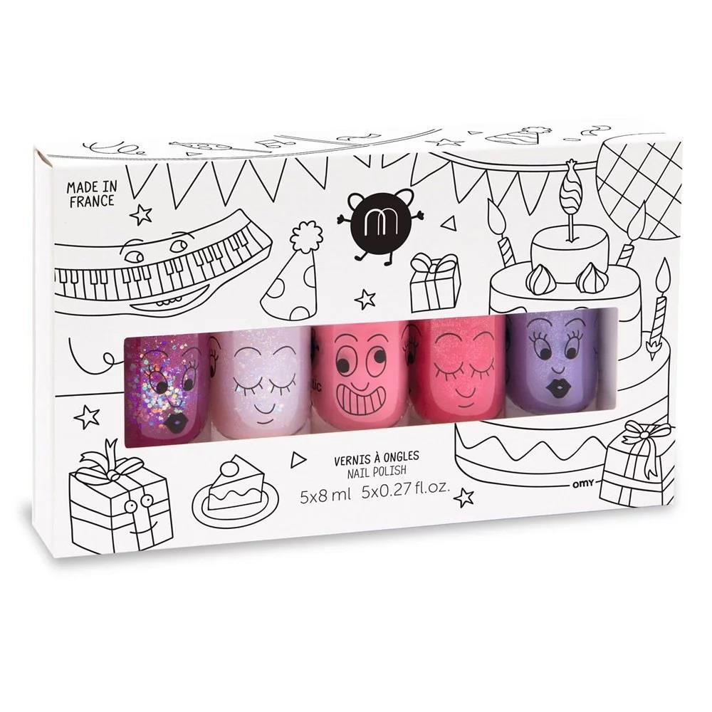 nailmatic 兒童水漾亮彩指甲油-派對(5入)