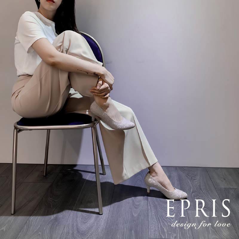 現貨 氣質夢幻婚鞋 空靈女神-P162 優雅跟鞋 MIT品牌推薦 21-26 EPRIS艾佩絲-高貴金