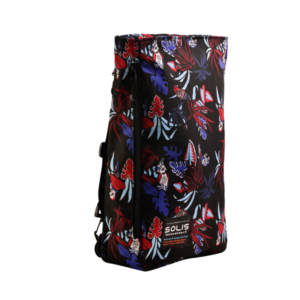 熱帶天堂鳥系列 多功能方型背包-熱帶紅(多WAY 背法)