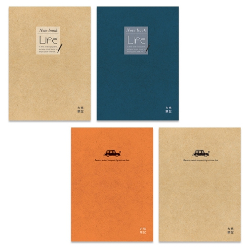 [超值優惠組]16K珠友好感筆記本9入(方格)(款式隨機出貨) ※如購買13組(含)以上，請選宅配，謝謝