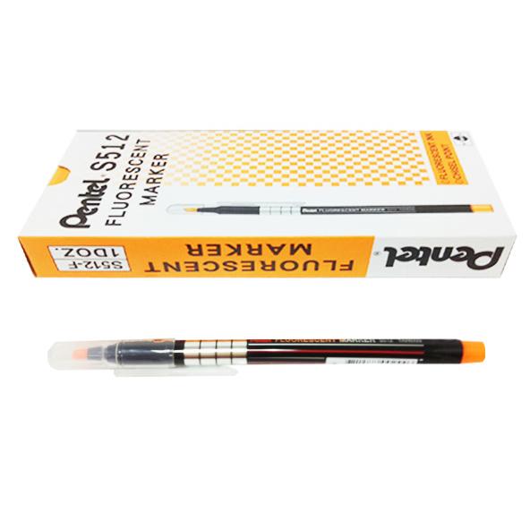 PENTEL S512 螢光筆-桔(12入)